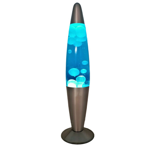 (White Lava in Blue Liquid) DWD Lava Peace Rocket Motion Lamp