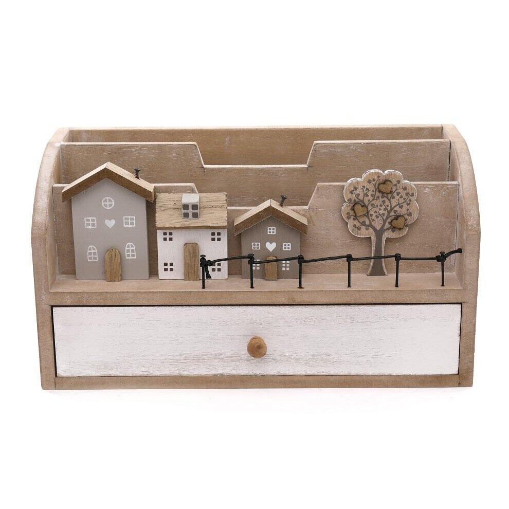 Wooden Houses Design Letter Rack