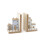 Wooden Houses Design Bookends 1