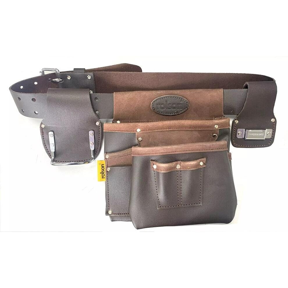 Single Leather Belt With Tape And Hammer Holder 5029594688659