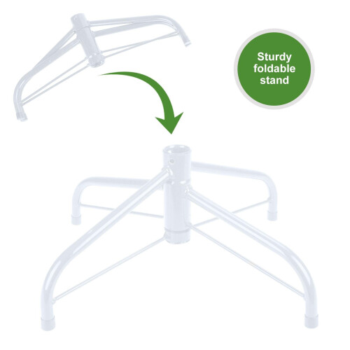 Practical White 6FT Christmas Tree, Noel Tree with Metal Stand ,Best 1