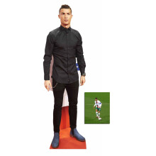 Cristiano Ronaldo Footballer Lifesize and Mini Cardboard Cutout / Standee / Standup - Includes 25x20cm Star Photo