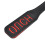 BDSM Paddle with Reverse Text - Ouch! - Black and Red Faux Leather 2