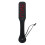 BDSM Paddle with Reverse Text - LOVE - Black and Red Faux Leather 1