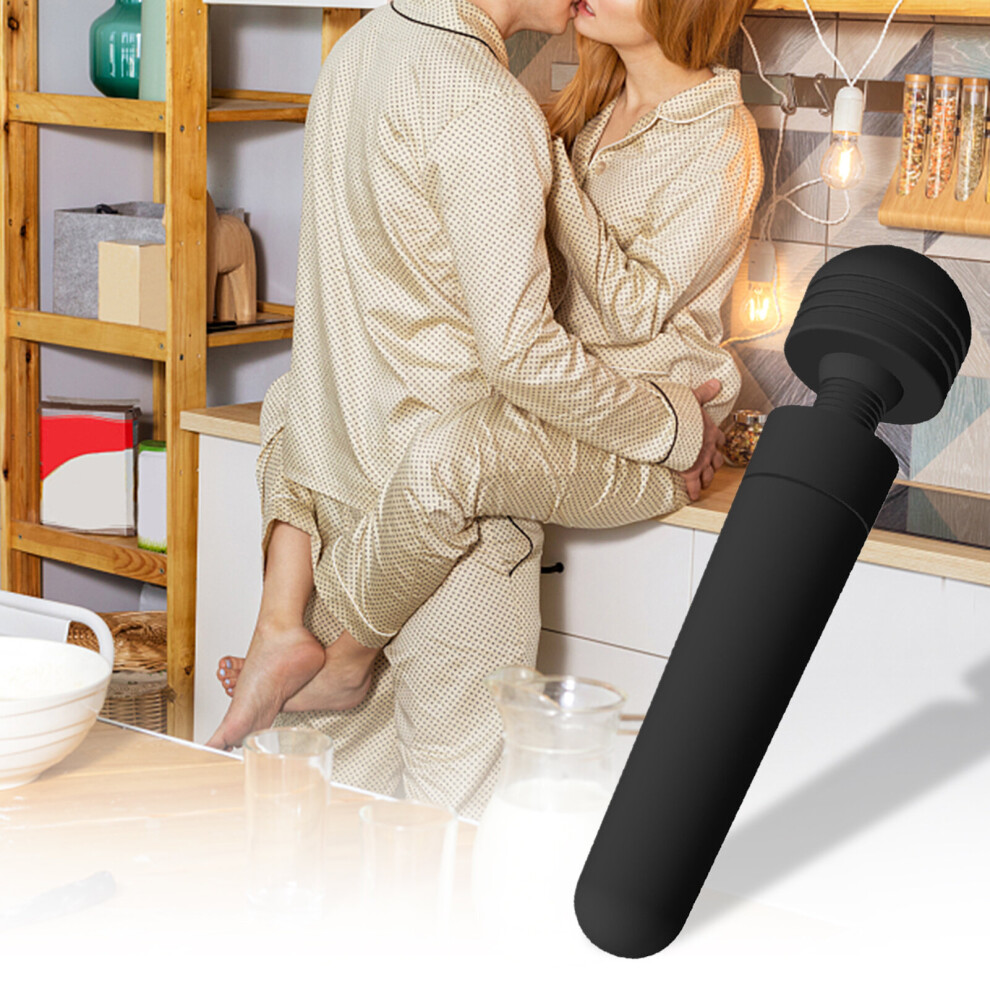 (Black) Silicone Women Vibrator G-spot Sex Toy Massager