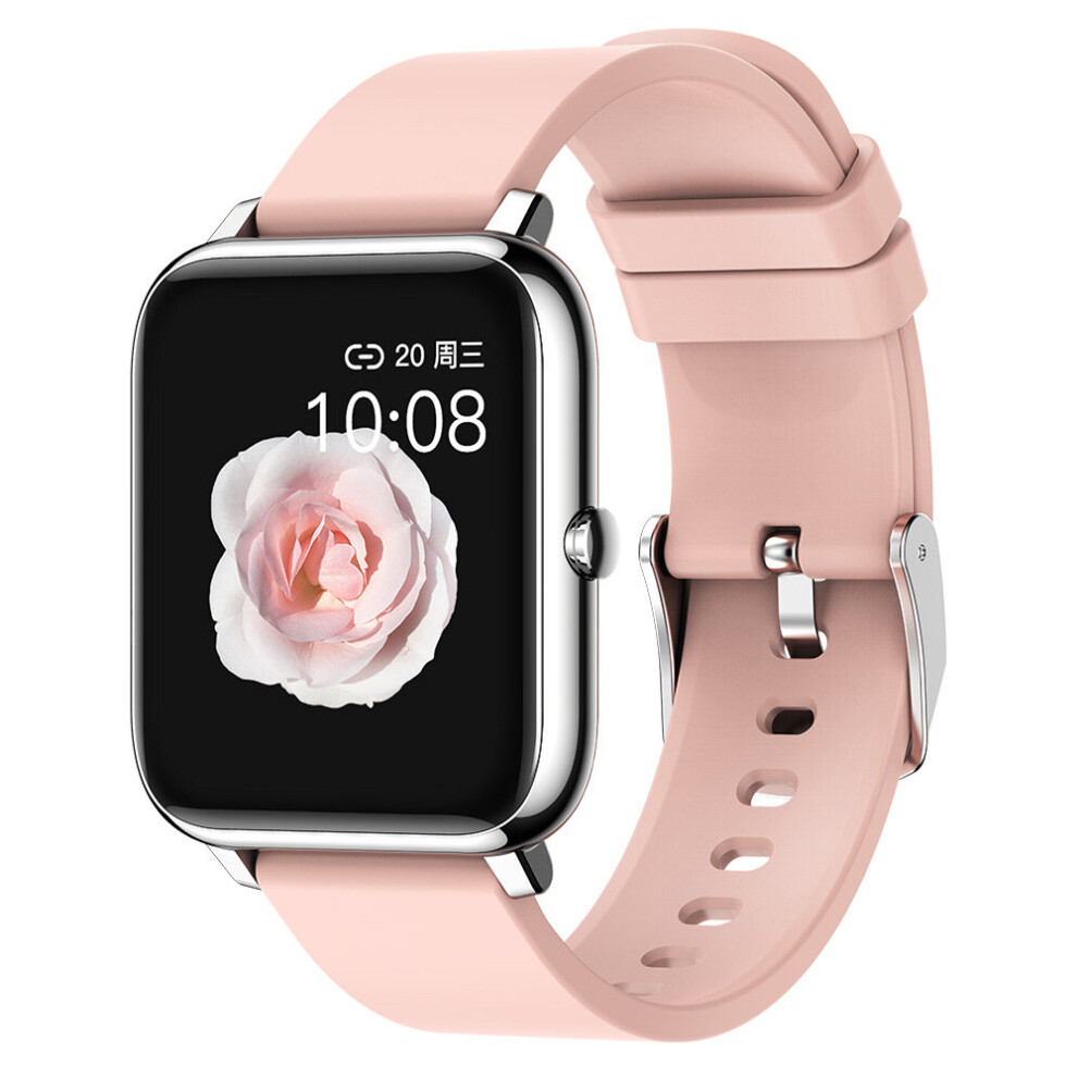(Pink) Smart Watch Bluetooth Heart Rate Blood Pressure Sport Fitness Tracker Pedometer Pink 965692631683