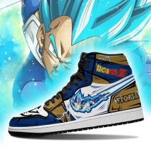 (8.5 (Adults')) Vegeta Blue Sport Sneaker Dragon Ball Z Anime Shoe