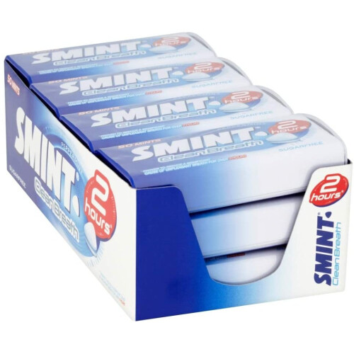 Smint Smint XXL Clean Breath Sugarfree 50 Mints Tin (Pack of 12)