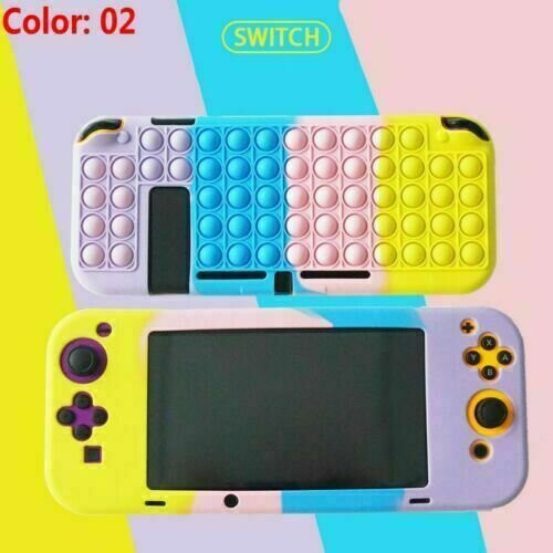 (02) Silicone Case for Nintendo Switch With Pop it Fidget Toy 1