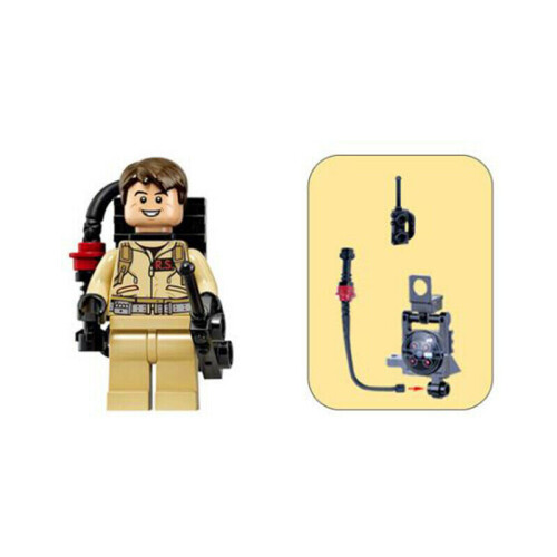 4-Pack Ghostbusters Mini Figures Set - Building Blocks Compatible, 4.5cm ABS Plastic 1