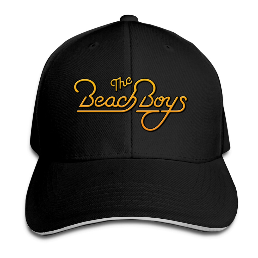 (Black) The Beach Boys Logo Snapback Hat Adjustable Cap