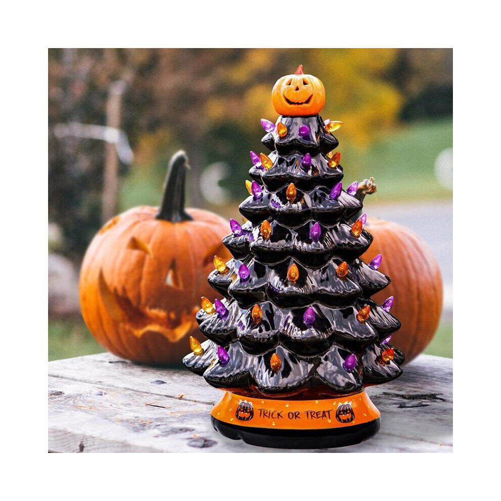 30cm Halloween Tree Pumpkin LED Plastics Light Decor