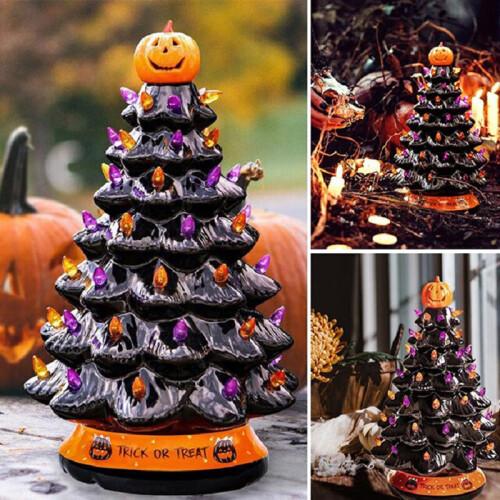 30cm Halloween Tree Pumpkin LED Plastics Light Decor 2