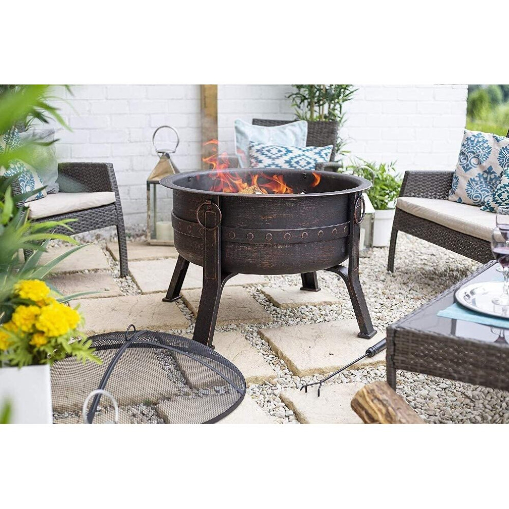 La Hacienda Brava Firepit, Effect Bronze