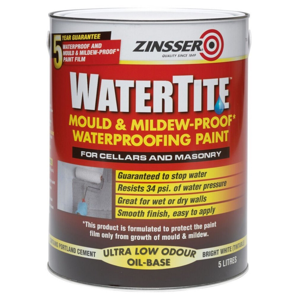 Zinsser Mould & Mildew Waterproofing Paint 5l
