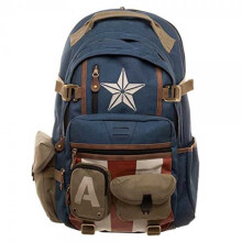 (Captain America Style) Marvel Deadpool Avenger Alliance Batman Captain America Backpack Shoulders Bag