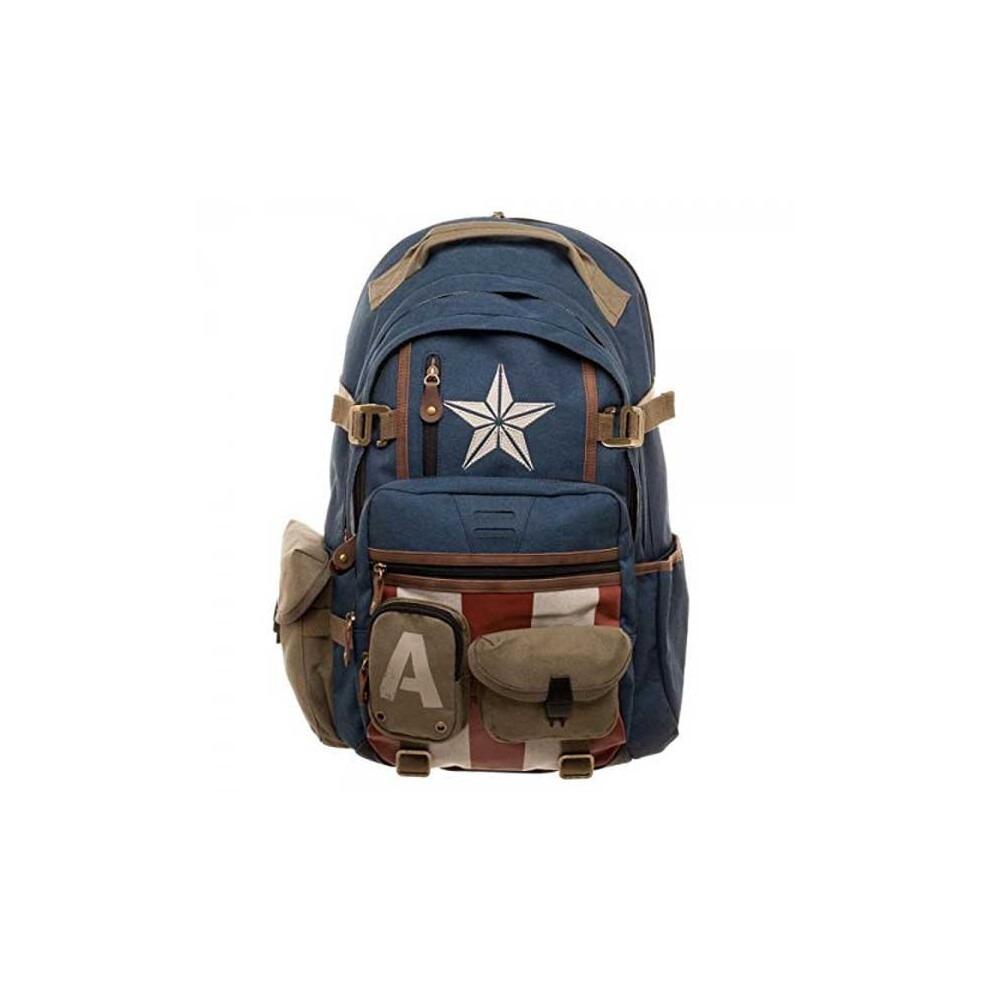 (Captain America Style) Marvel Deadpool Avenger Alliance Batman Captain America Backpack Shoulders Bag