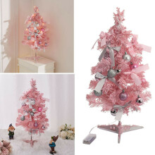 Artificial Pink Christmas Tree with LED Lights Decoration, Best