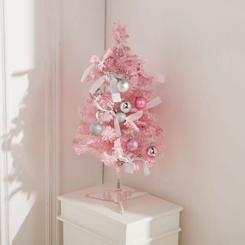 Artificial Pink Christmas Tree with LED Lights Decoration, Best 2