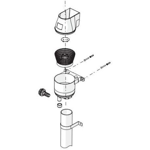 original organics gutter mate rain diverter and Filter set 1