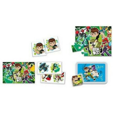 Clementoni Ben 10 4-in-1 Memo/Puzzle/Domino/Cube Puzzle