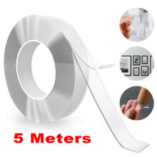 5M Nano Magic Clear Double Sided Grip Tape Traceless Removable Washable Adhesive