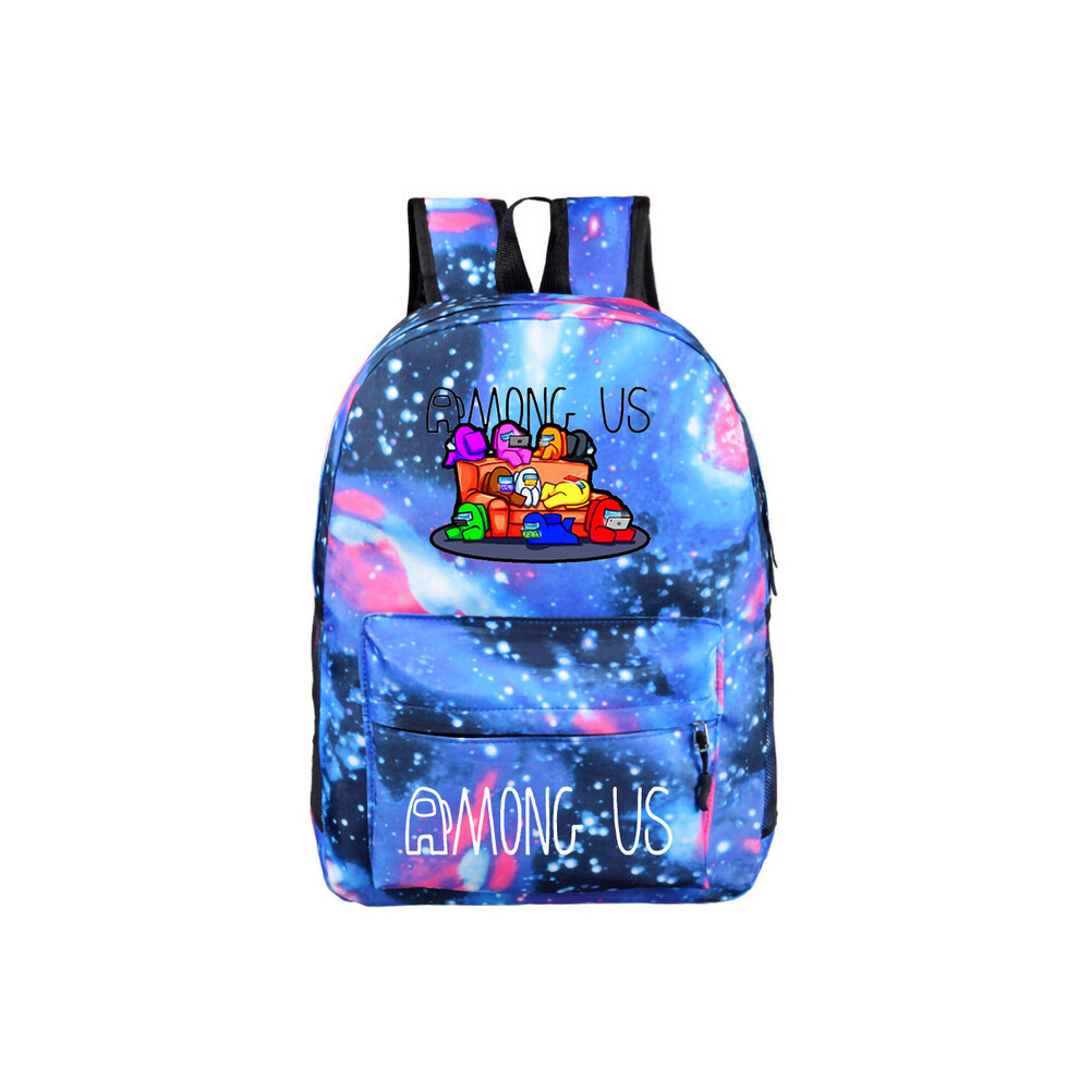 (Starry blue 01) Among us Backpack Kids School Bag Boys Bookbag bag