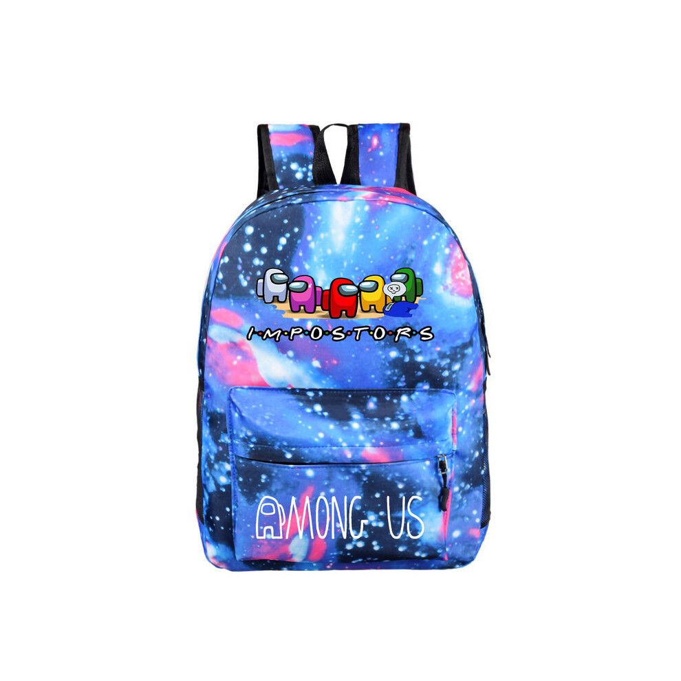 (Starry blue 07) Among us Backpack Kids School Bag Boys Bookbag bag