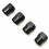 4 x Matt Black Tyre Valve Dust Caps (Fits AUDI) 3