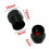 4 x Matt Black Tyre Valve Dust Caps (Fits AUDI) 5
