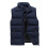 (Navy, L) Men's winter down vest warm sleeveless padded jacket 1