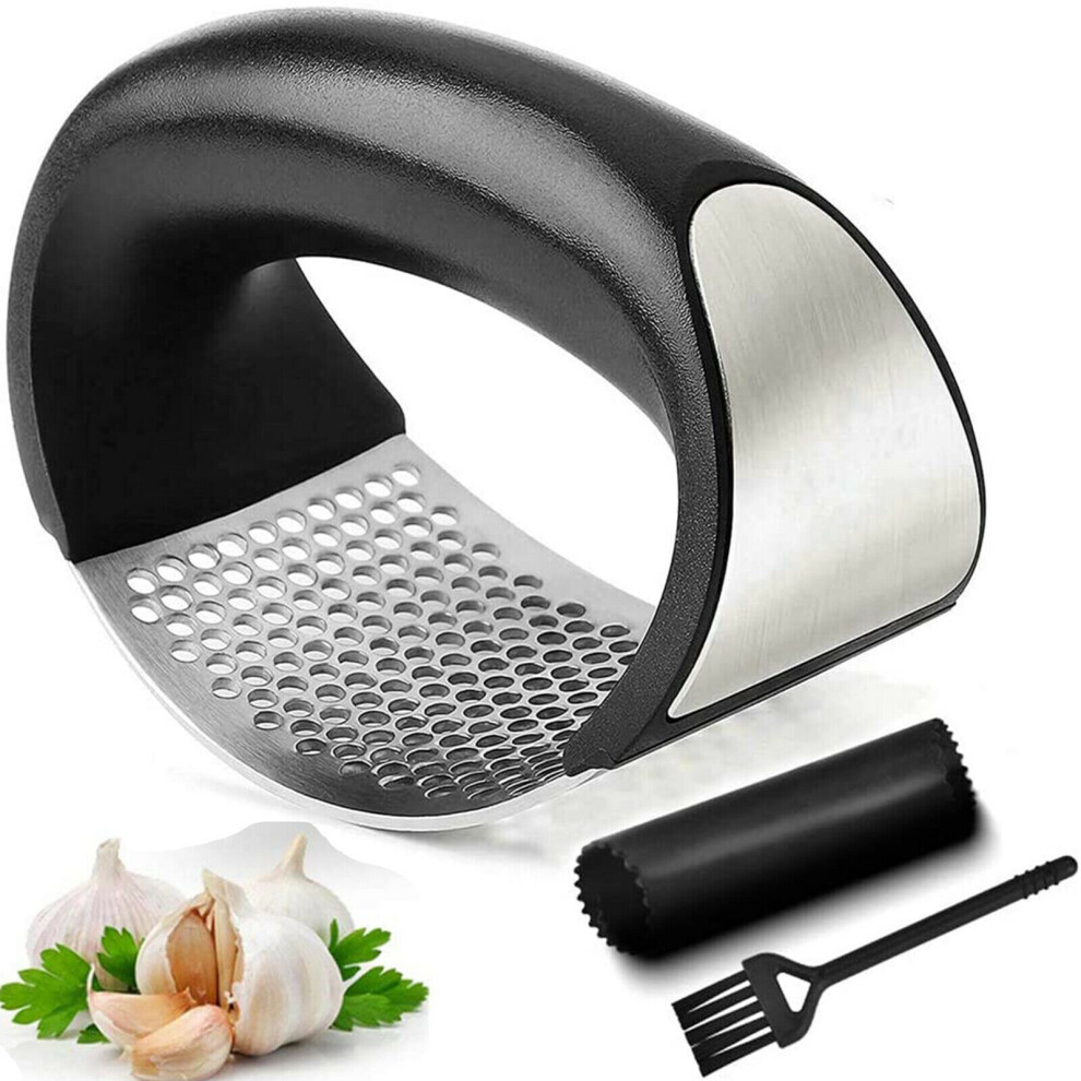 Stainless Steel Garlic Press Garlic Peeler Manual Garlic Crusher Chopper Mincer Garlic Cutter Cutting Tools Kitchen Accessories