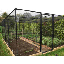 (1.5m, 4m) Premium Walk In Fruit Cages Green Bird Netting - Powder Coated Black Aluminium and Steel Joiners