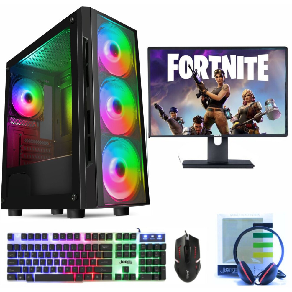 (Intel i7 2nd Gen, 4GB NVIDIA GTX 1650) ULTRA FAST i3 i5 i7 Desktop Gaming PC 1TB 16GB RAM GTX 1660 19" LED-image-OPC-P88V8ZH-REFURBISHED