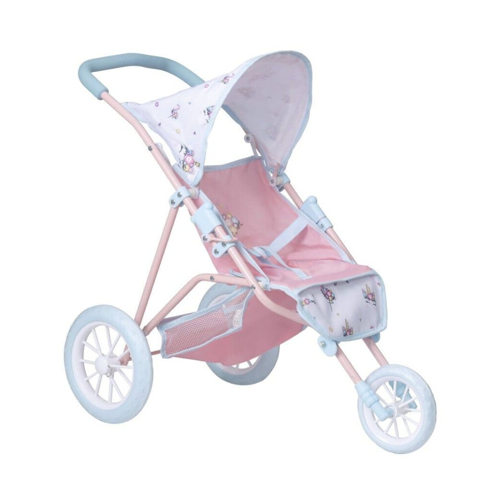 Hti Babyboo Unicorn Dolls Pushchair Three Wheeler Stroller Kids Toy Pram