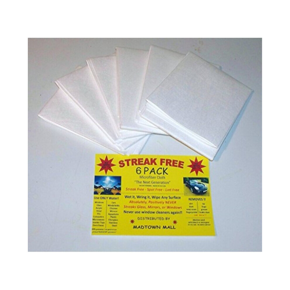 Streak Free Microfiber Cloth ?As Seen on Tv? 6 Pack