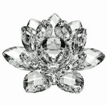 Amlong Crystal 3 hvelykes tiszta kristly ltuszvirg dszdobozban