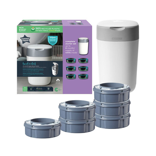 Tommee Tippee Tommee Tippee Twist & Click Tub with 6 Cassettes