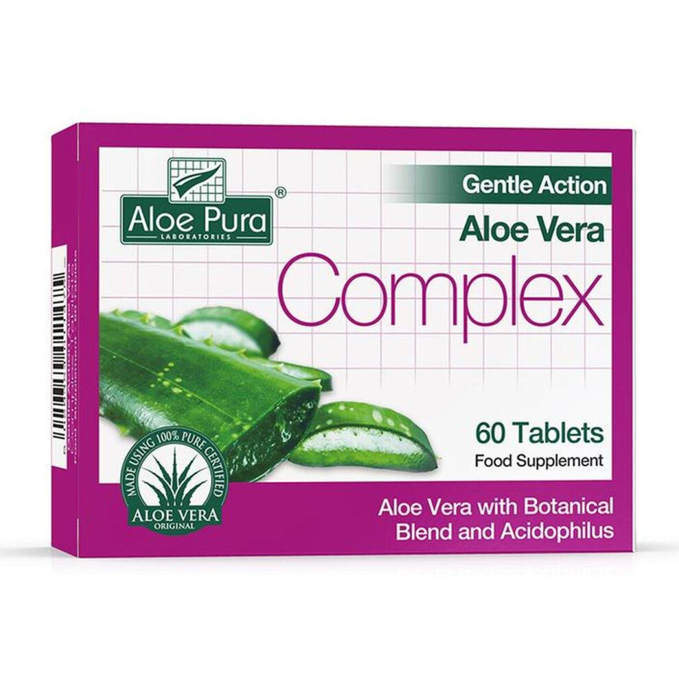 Aloe Pura Aloe Pura Aloe Vera Gentle Action Colon Cleanse 60 Tablets