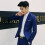 (Royal Blue, M) Men's formal single-button blazer business jacket 1