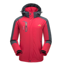 (Red, XL) Men's waterproof, windproof and warm jacket winter jacket
