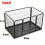 (6 Panel Heavy Duty Dog Cage Foldable Crate S(93X 63x 61cm)) Puppy Dog Play Pen Whelping Dog Crate Cage Fence With Tray 2