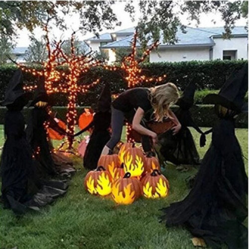 170cm Halloween Light-Up Witches Ghost Decoration Voice Control 1