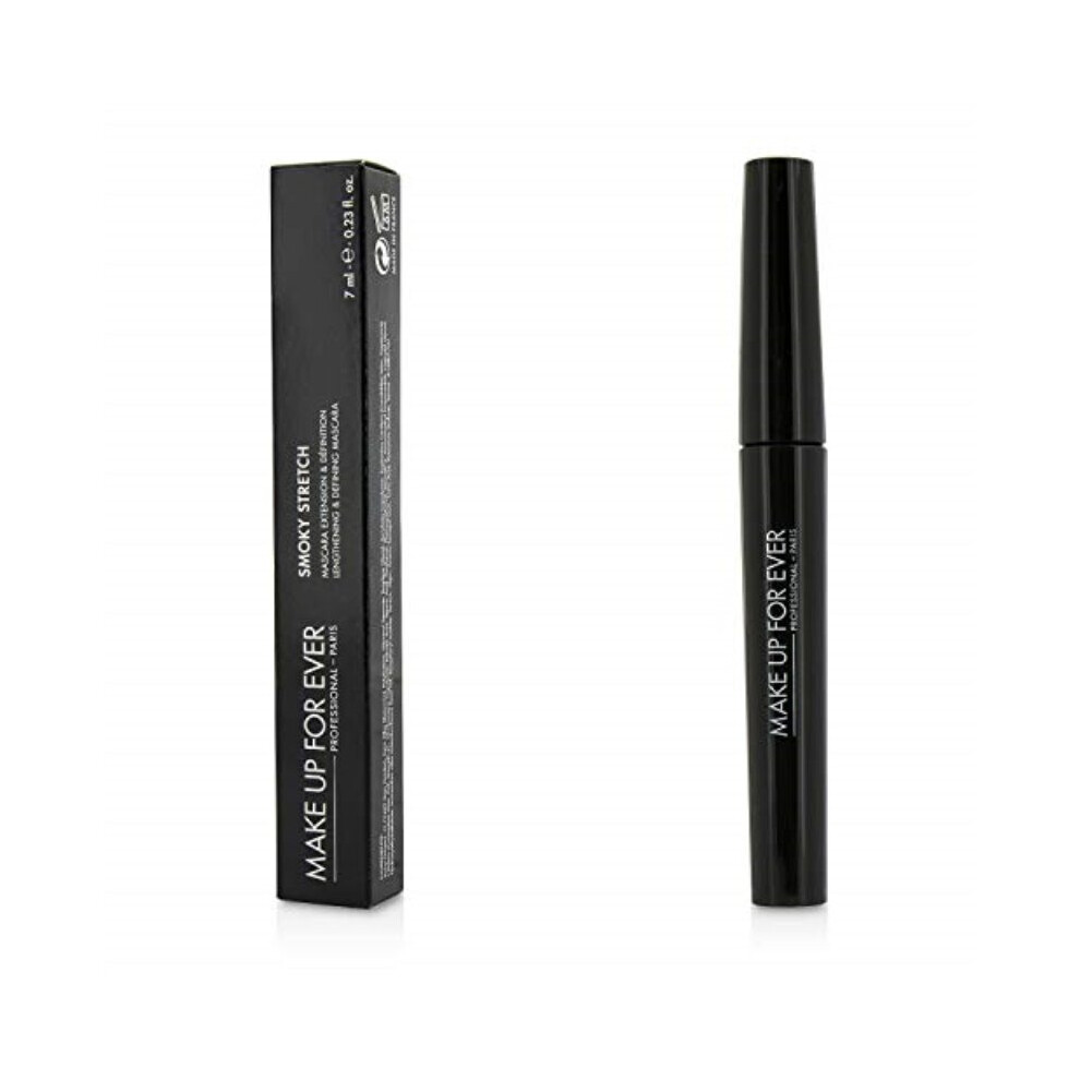 Make Up For Ever Smoky Stretch Lengthening & Defining Masacara (Black Black) 7Ml/0.23Oz