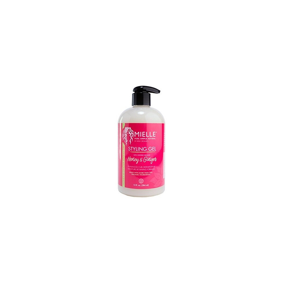 Mielle Organics Honey & Ginger Styling Gel, Curl Definition And Moisture Retention, 13 Ounces