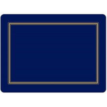Pimpernel Classic Midnight Blue Collection Prostírání | Set 4 | Odolné podložky | Korek | Hard prostírání na stůl | Rozměry
