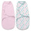 SwaddleMe Original Swaddle - Μικρό μέγεθος, 0-3 μηνών, 2-Συσκευασία (Ροζ Πολκά Δελφίνι) 1