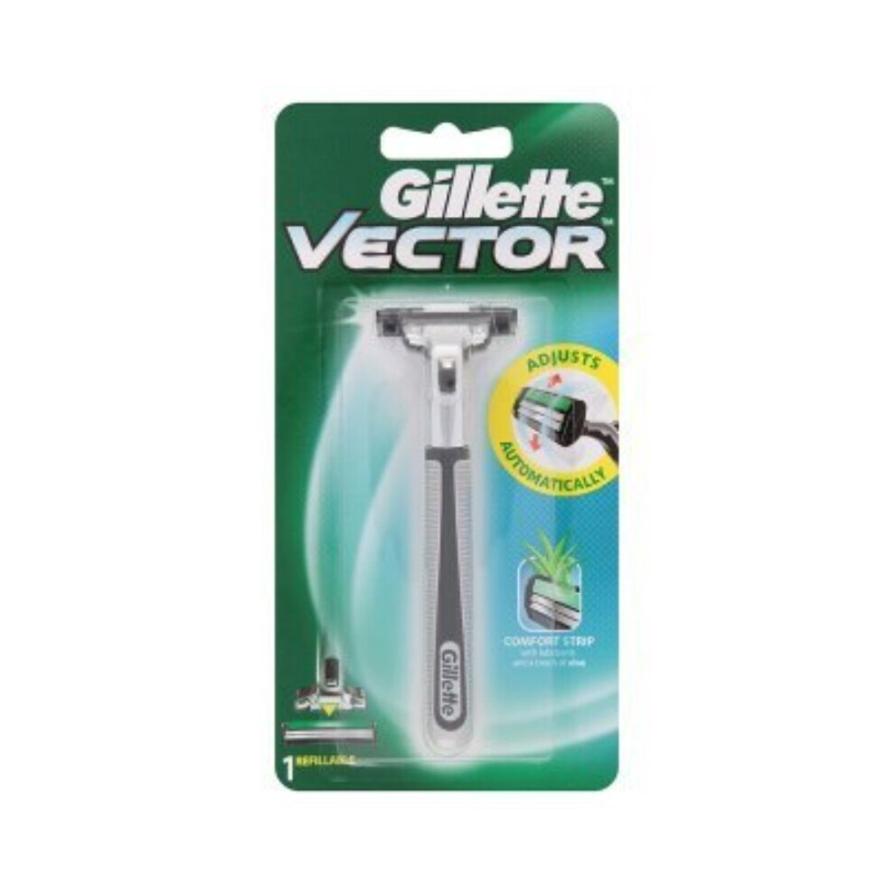 Gillette Vector Adjusts Automatically-pivoting Head Razor 1 Pc