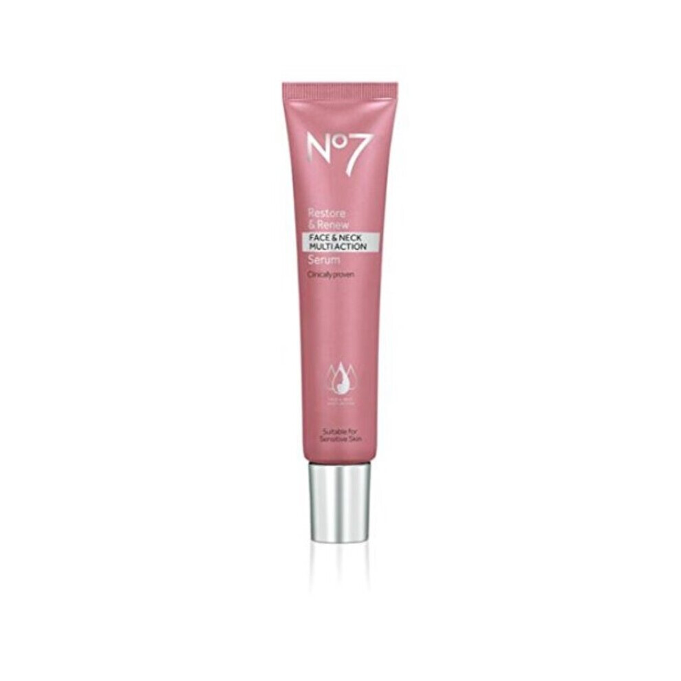 No7 Restore & Renew Face & Neck MULTI ACTION Serum 50ml