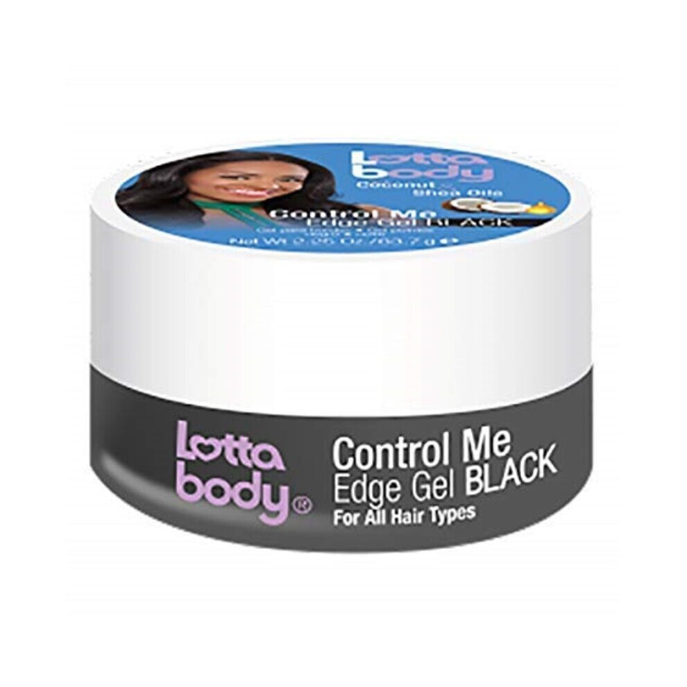 Lottabody Black Control Me Edge Gel, 2.25 Ounce